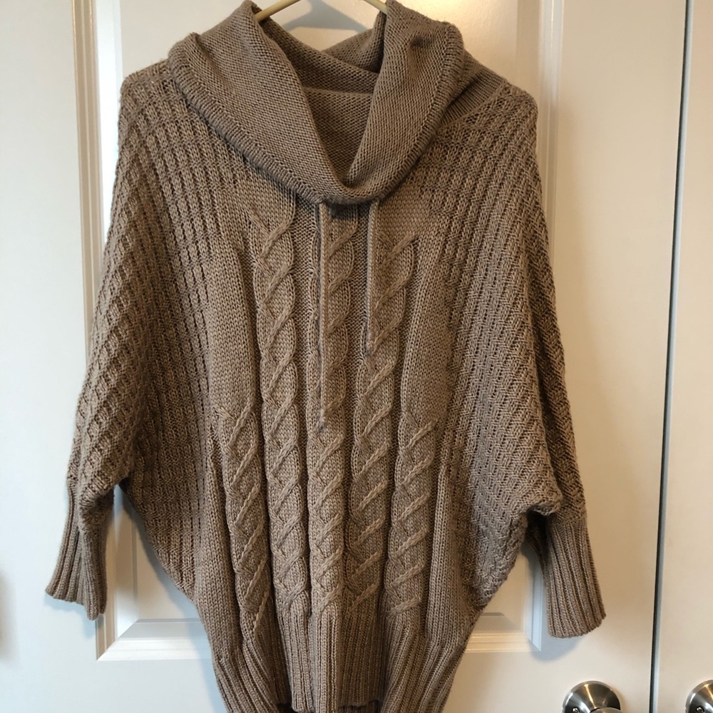 brown knot sweater